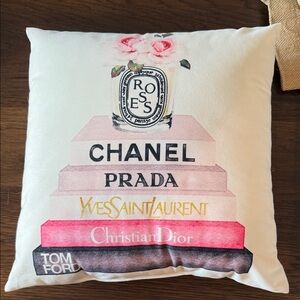Luxury Designer Inspired Logo Pillow